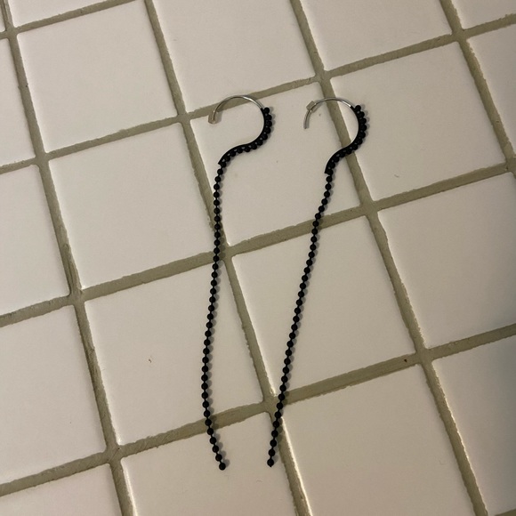 Black COS drop earrings - Picture 2 of 3